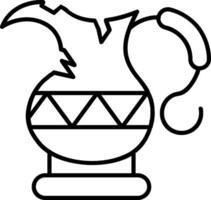 Kettle Line Icon vector