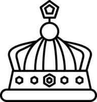 Crown Line Icon vector
