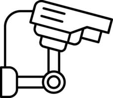 icono de línea cctv vector