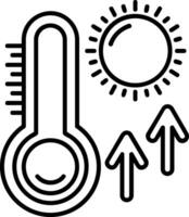 Thermometer Line Icon vector