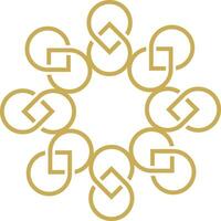 Abstract luxury mandala logo vector element