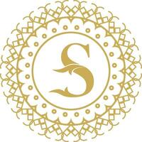 Abstract luxury mandala logo vector element