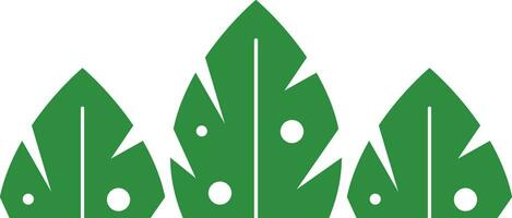 Montsera leaf logo icon vector element