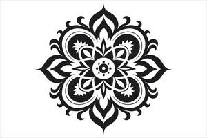 mandala diseño patrones vector, sencillo mandala diseño, mandala diseño mehndi, vector