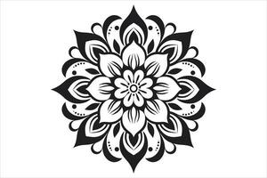 mandala diseño patrones vector, sencillo mandala diseño, mandala diseño mehndi, vector