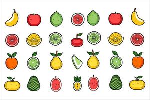 Vegetable food and fruits vector,food vector,fresh food vector, vector