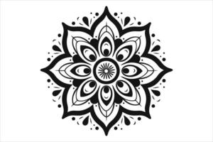 mandala diseño patrones vector, sencillo mandala diseño, mandala diseño mehndi, vector