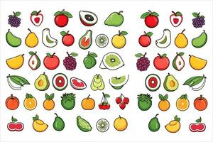 vegetal comida y frutas vector, comida vector, fresco comida vector, vector