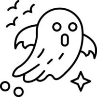 Ghost Line Icon vector