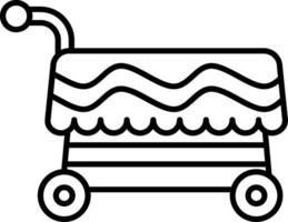 Cart Line Icon vector