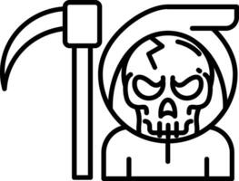 Death Line Icon vector