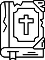 Bible Line Icon vector