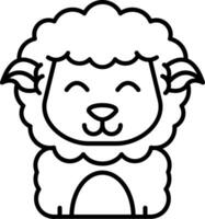 Relieved Line Icon vector