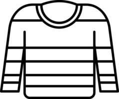 Jumper Line Icon vector