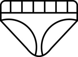 Underwear Line Icon vector