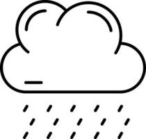 Rainy Line Icon vector