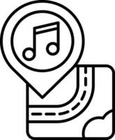 Concert Line Icon vector