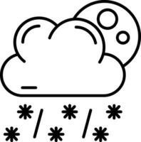 Snow Line Icon vector