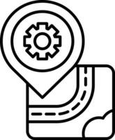 Setting Line Icon vector
