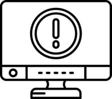 Error Line Icon vector