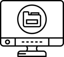 Data Line Icon vector