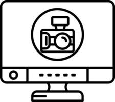 Camera Line Icon vector