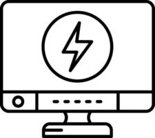 Energy Line Icon vector