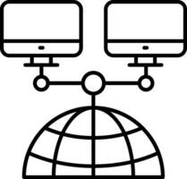 Network Line Icon vector