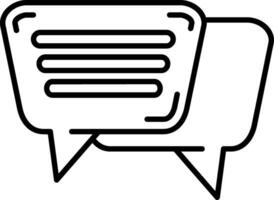 Message Line Icon vector