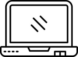 Laptop Line Icon vector