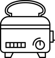 Toaster Line Icon vector