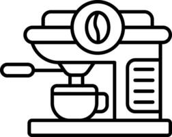 Coffee machine Line Icon vector