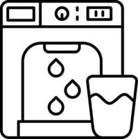 Dispenser Line Icon vector