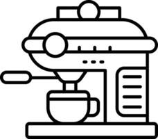 Coffee machine Line Icon vector