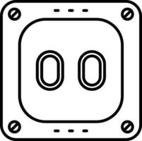 Socket Line Icon vector
