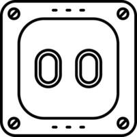 Socket Line Icon vector