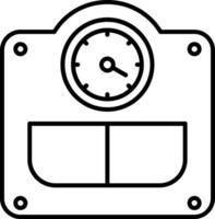 Weight Line Icon vector