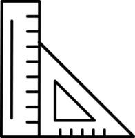 Ruler Line Icon vector