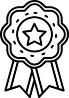 Medal Line Icon vector