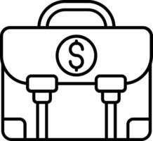 Money bag Line Icon vector