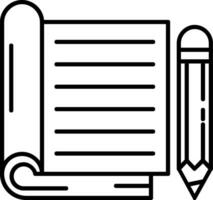 Notebook Line Icon vector