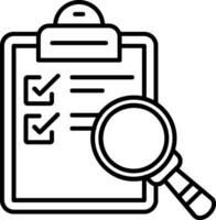 Research Line Icon vector