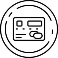 Pay Line Icon vector
