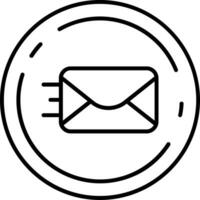 Send Line Icon vector