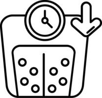 Weight Line Icon vector