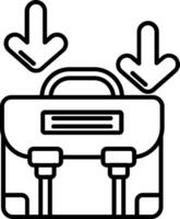 Career path Line Icon vector