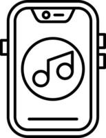 Music Line Icon vector