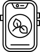 Eco Line Icon vector