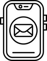 Email Line Icon vector