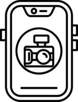 Camera Line Icon vector